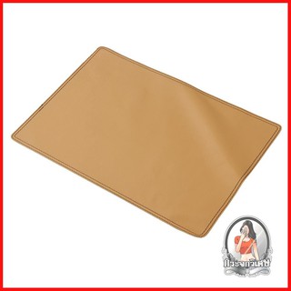 ที่รองภาชนะ อุปกรณ์บนโต๊ะอาหาร แผ่นรองจาน PVC KAN LEATHER HONEY สีครีม 
 ดีไซน์เรียบง่าย ทันสมัย
 ทำความสะอาดง่ายด้วยผ้า