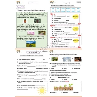 ใบงาน Science ป.2 EP/MEP/MSEP | ครบ 2 เทอม พิมพ์สีทั้งเล่ม 83 หน้า พร้อมสรุป+เฉลย