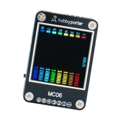 เครื่องวัดแบต เครื่องวัดรีซีฟ จอสี Hobbyporter MC06 6s Battery and Receiver checker and Tester อุปกร