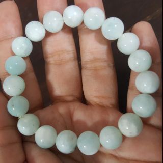 สร้อยข้อมือหินแท้ ลาริมาร์ 10mm (Natural larimar bracelet)