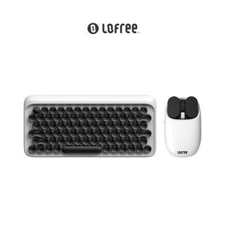 Xiaomi Lofree Dual-Mode Keyboard &amp; Mouse WHITE Bluetooth2.4G รองรับMac IOS Window Android #คีย์บอร์ดไร้สาย #LofreeTH