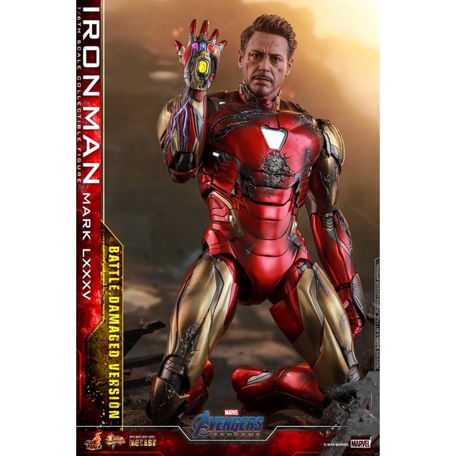 🛺พร้อมส่ง ฟิกเกอร์ โมเดล ของสะสม Hot Toys MMS543D33 Avengers: Endgame 1/6 Iron Man Mark LXXXV (Battle Damaged Version)