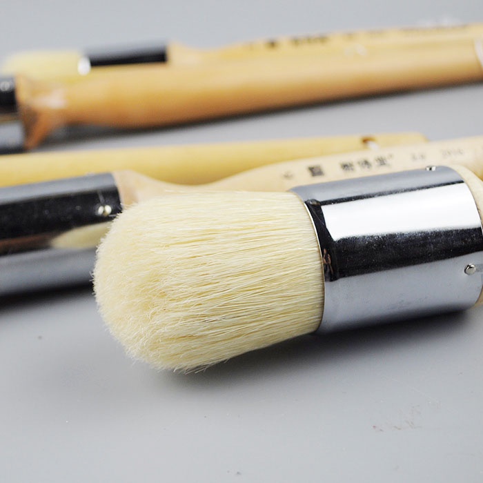 Xie de tang 2916 榭得堂 แปรงขนหมูหัวกลม สำหรับสีอะคริลิคสีน้ำมัน bristles brush