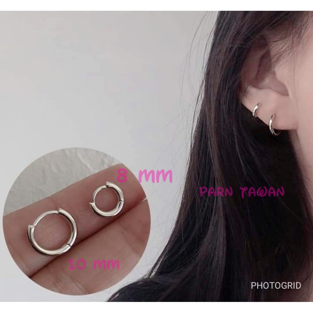 จิวห่วง งานสแตนเลสแท้ขนาดก้าน 1 mm ( ความหนา 2 mm ) 1ชิ้น 99 บาท เป็นแบบตัวล๊อค ใส่อาบน้ำได้ไม่เป็นสนิม