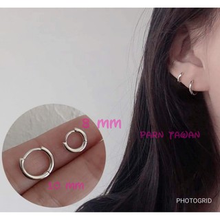 จิวห่วง งานสแตนเลสแท้ขนาดก้าน 1 mm ( ความหนา 2  mm ) 1ชิ้น 99 บาท เป็นแบบตัวล๊อค ใส่อาบน้ำได้ไม่เป็นสนิม