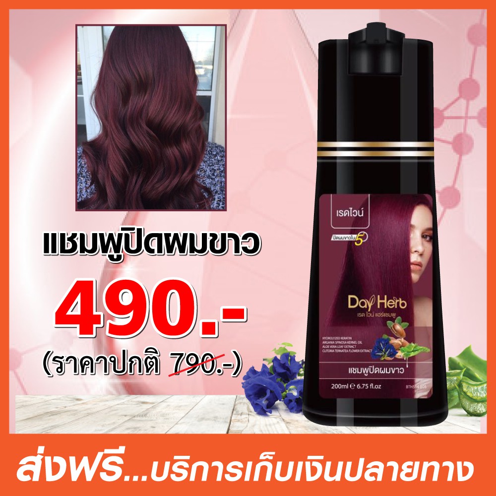 DayHerb แชมพู ปิดผมขาว สมุนไพร ปิดหงอก ลดหงอก ใน 5 นาที