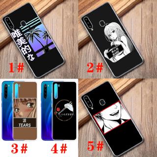 Case for Samsung A10S A20S A30S A40 A50S A70 A6 A7 A8 Plus 2018 Sad Anime Vaporwave