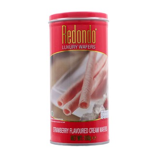 Redondo   รีดอนโด้ เวเฟอร์สตรอเบอร์รี่แอนด์ครีม 150ก. แพ็ค2****  รายละเอียดสินค้า  เวเฟอร์บางกรอบ เคี้ยวสนุกหอม