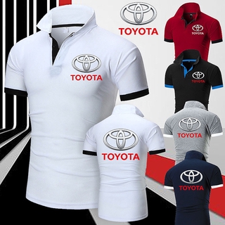 Toyota [ขายขาดทุน พร้อมส่งจากโรงาน] โปโล มีกระเป๋า ทรงผู้ชาย คอปก คอโปโล เสื้อโปโลสีพื้น ผ้า  ค๊อตต้อนผสมโพลีเอสเตอร์ ใส่สบาย