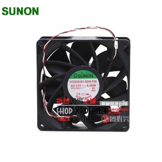 For Sunon EFE0381B1-Q000-F99 14CM 140mm 14038 DC 12V 4.08W dual ball bearing server inverter cooling fan