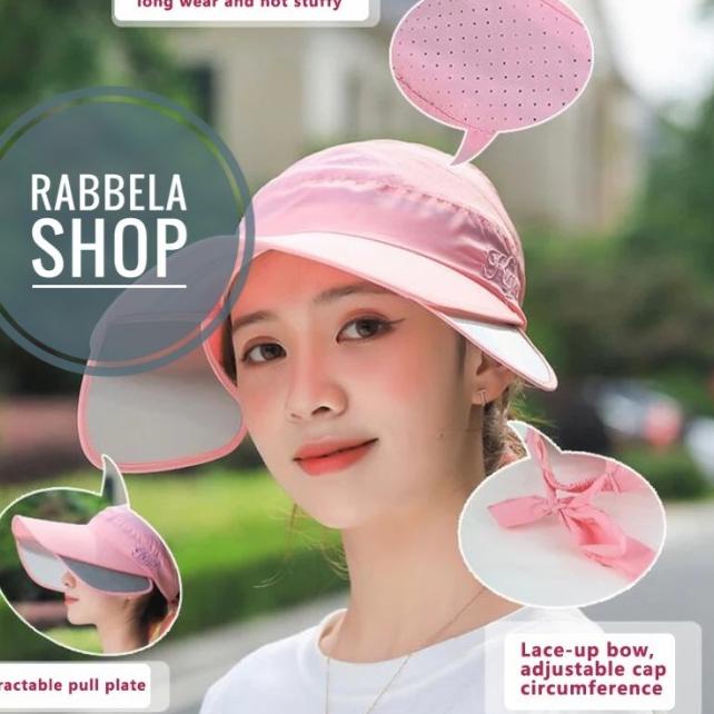 ต้องการมากที่สุด.. หมวกแฟชั่นสตรี Golf Beach Sports Anti Uv Visor Sky Blue