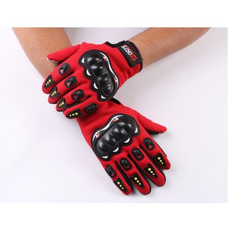 Pro BikeR Sports Gloves ถุงมือมอไซร์ ถุงมือ เต็มนิ้ว ขับขี่รถมอเตอร์ไซค์ และจักรยาน รุ่นยอดนิยม