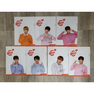 Vita500 x WANNA ONE File Folder L-Holder แฟ้ม A4 แฟ้มพลาสติก คังแดเนียล แจฮวาน ควานลิน มินฮยอน แพจินยอง อูจิน จีซอง