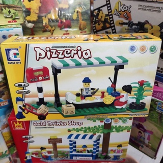 เลโก้ ร้านขายพิซซ่า Lego Pizzeria Pizza No.26142 ของเล่น ฝึกทักษะ สมาธิ จินตนาการ ต่อง่าย มีคู่มือให้