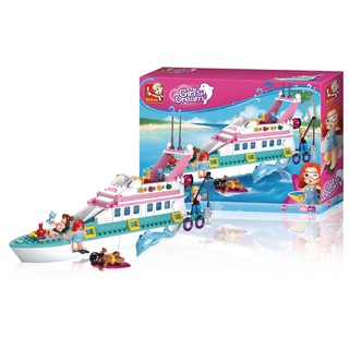 ProudNada Toys ตัวต่อเลโก้เรือสำราญ Sluban Girls Dream 328 PCS B0609