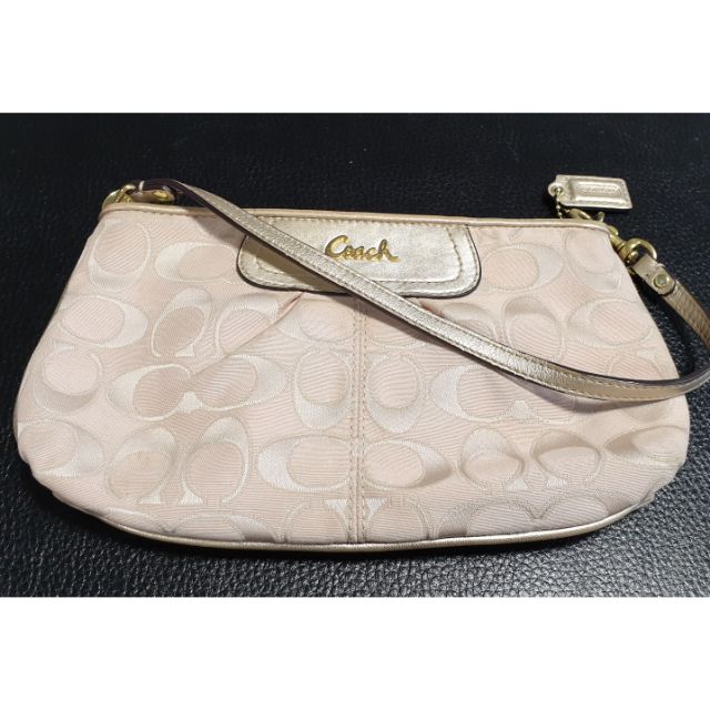 COACH used CC signature pink porchette