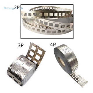 Rox แผ่นเหล็กชุบนิกเกิล หนา 0.15 มม. 1 เมตร 2 3 4P สําหรับแบตเตอรี่ลิเธียม 18650 Spot Welding