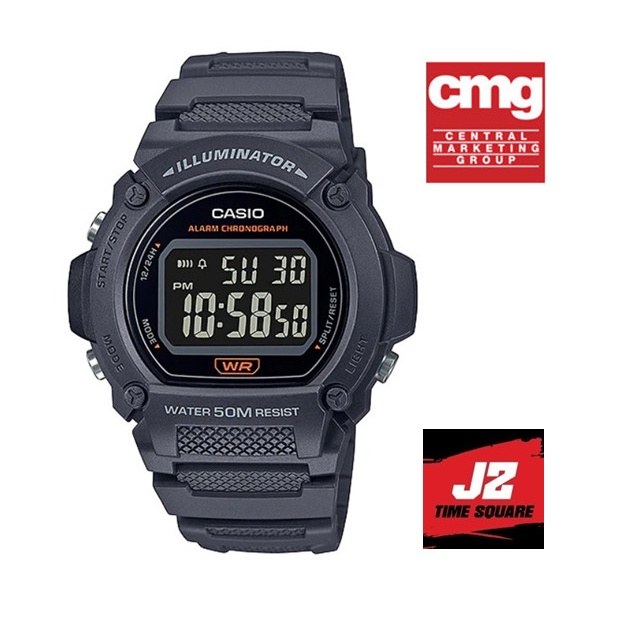 แท้แน่นอน 100% ออกใหม่ล่าสุด กับ Casio W-219H-8B อุปกรณ์ครบทุกอย่างพร้อมใบรับประกัน CMG ประหนึ่งซื้อจากห้าง