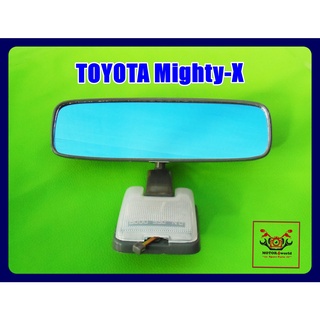 TOYOTA MIGHTY-X REAR MIRROR "GREY" SET with LIGHT // กระจกในเก๋ง กระจกมองหลัง "สีเทา" พร้อมไฟ สินค้าคุณภาพดี