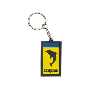 SLUM LTD - PINK DOLPHIN DOLPHIN MOTORSPORTS KEY CHAIN Black