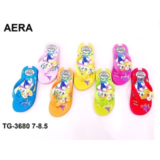 รองเท้าเด็ก AERA # ลายการ์ตูน เจ้าหญิงราพันเซล # สีสดใสน่ารัก TG-3680