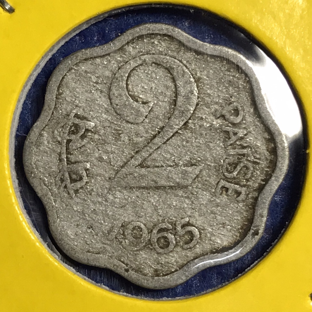 No.14639 ปี1965 อินเดีย 2 PAISE เหรียญเก่า เหรียญต่างประเทศ เหรียญสะสม เหรียญหายาก ราคาถูก