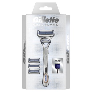 ราคา[แพ็คสุดคุ้ม] Gillette ยิลเลตต์ สกินการ์ด ด้ามมีดโกน 1 ด้าม และใบมีดโกน 4 ชิ้น แถมฟรีฝาจัดเก็บ