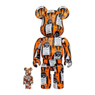 Bearbrick Monkey Sign Brandalism 100% + 400% Be@rbrick ของแท้ ของใหม่ Medicom Toy แบร์บริค