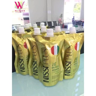 (ถุงใหญ่) Nissi plus rich keratin collagen argan นิซซี พลัส ริช คอลลาเจน อาแกน 500ml /21183