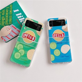 เคสโทรศัพท์มือถือ แบบแข็ง ลายมันฝรั่งทอดน่ารัก สําหรับ Samsung Galaxy Z Flip 3 5G Z Flip 4