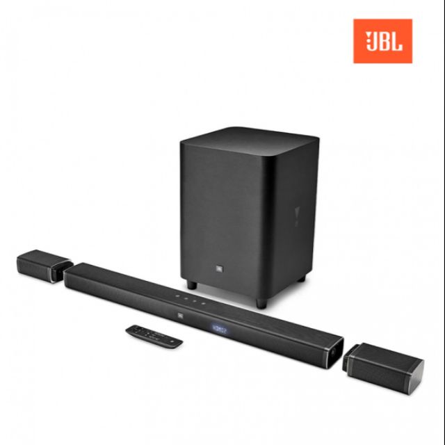 JBL 5.1 CHANNEL 4K ULTRA SOUNDBAR WITH TRUE WIRELESS SURROUND SPEAKERS