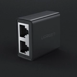 UGREEN รุ่น 50923 Splitter Connector Output: 2 x RJ45 เพิ่มช่องต่อ Black
