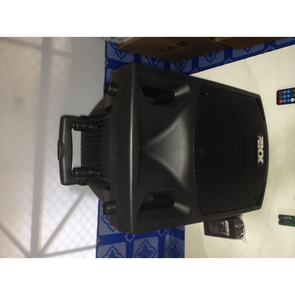 ตู้ลำโพงพร้อมเครื่องขยายเสียงแบบพกพา ตู้ลำโพงอเนกประสงค์ 10" XXL SL-10V-BT 500W MP3 WMA player USB S
