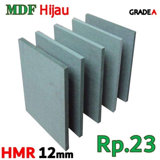 HIJAU HMR HMR HMR | ราคา MDF สีเขียว 12 มม. แบบกําหนดเอง Rp. 23/ซม.