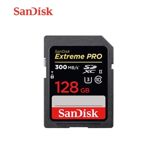 SANDISK การ์ดหน่วยความจํา 128GB Extreme Pro SD 64GB Uhs-II แฟลชการ์ด 32GB U3 C10 300MBS สําหรับกล้อง HD 4K ความเร็วสูง