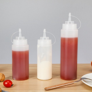 ขวดบีบ PEหนา ขวดซอส ขวดใส่ซอส มีฝาปิด ขวดบีบซอส Sauce bottle 240/350/450/650/800/1000ML Simpletch