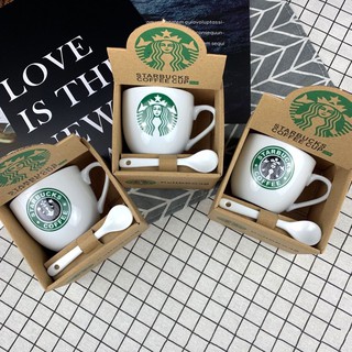 แก้วชุด Starbucks Mug แก้วมัคคลาสสิก ของขวัญที่สวยงาม ของขวัญปีใหม่ ของขวัญวันเกิด  แก้วกาแฟ คู่รักดับเบิ้ลคัพ ถ้วยน้ำ