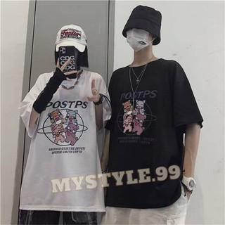 🌈พร้อมส่ง🌈 💥เสื้อยืด oversize ลายการ์ตูน  สไตล์เกาหลี 🤩🤩  #BB01