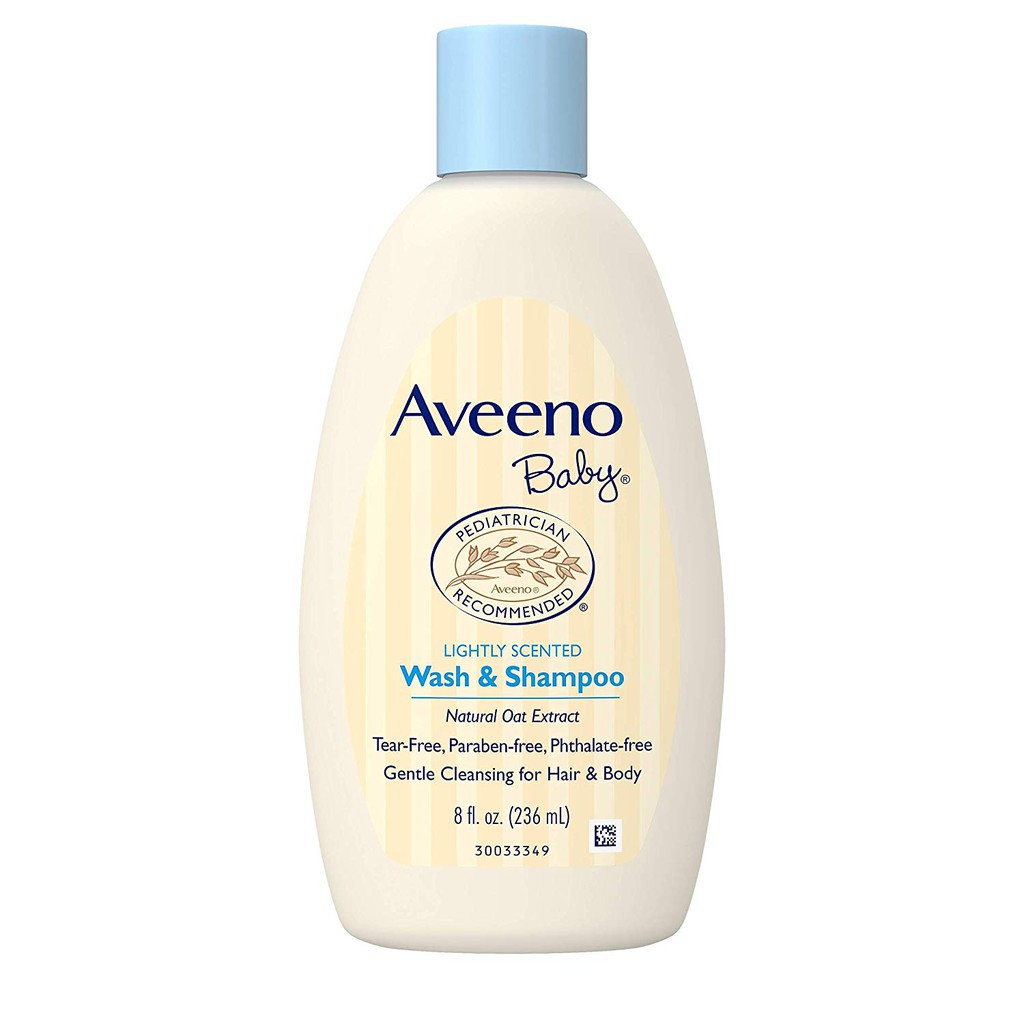Aveeno Baby Wash &amp; Shampoo 236 ml สบู่เหลวอาบน้ำและสระผม 17414