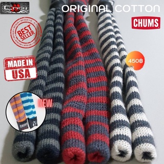 สายคล้องแว่น Chums รุ่น Original Cotton ลายขวาง ผ้าฝ้าย 100% นุ่มสบาย Made in USA พร้อมส่ง!!