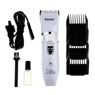 Kemei ปัตตาเลี่ยนตัดขนสุนัขไร้สาย รุ่น KM-107 (สีขาว)