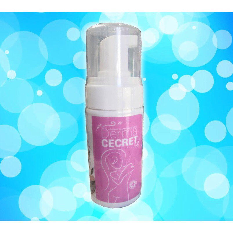 Dermamaster CECRETผลิตภัณฑ์ทำความสะอาดจุดซ่อนเร้น Foam wash ( Feminine Mousse) ขนาด 100cc. No Steroi