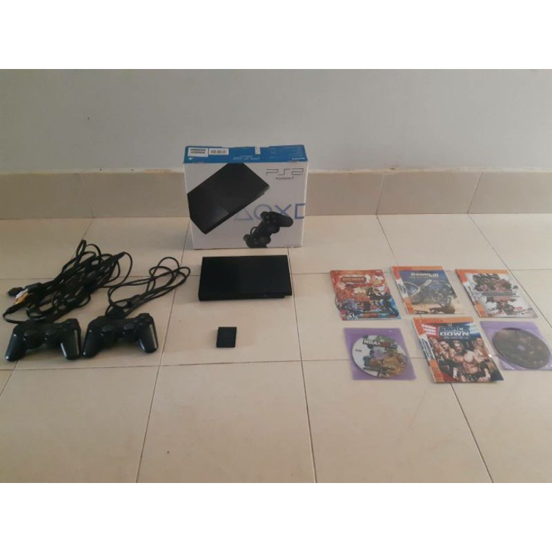 เครื่องเกมส์ps2 +จอย&เซฟเกมส์ พร้อมกล่องPS2 ราคา 1,300 บาท ส่งฟรี