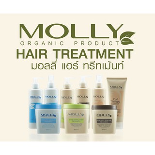 Molly Everlasting Ends Treatment มอลลี่ทรีทเม้นท์ ออกแกนิค(สูตรสสปาฟื้นบำรุงผม) 500 m.l.