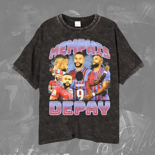 เสื้อยืด พิมพ์ลาย Barcelona Memphis Depay Depay Depay Striker สําหรับผู้ชาย และผู้หญิงS-5XL