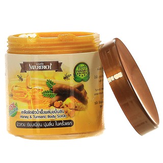 เกลือขัดผิว น้ำผึ้งผสมขมิ้นชัน(Scrub body honey &amp; turmeric naturerich)