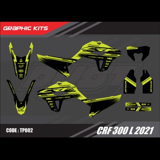 สติ๊กเกอร์วิบาก Honda CRF 300L 2021ทั้งคัน Graphic kit สติ๊กเกอร์เคลือบเงา สุดคุ้ม