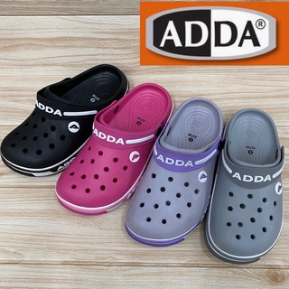 ADDA  รองเท้าหัวโต 52729  สีดำ/เทา/ม่วง:ชมพูบานเย็น