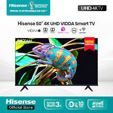 [2022 New Model] [ผ่อน 0% นาน 10 เดือน] Hisense ทีวี 50 นิ้ว 4K รุ่น 50E6H UHD VIDAA U5 Smart TV 2.5G+5G WIFI Build in N