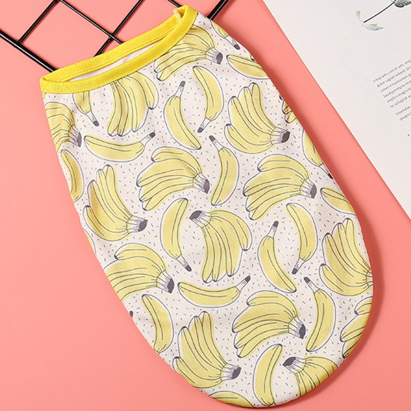 พิมพ์เสื้อกั๊กสัตว์เลี้ยงบางระบายอากาศเสื้อกั๊กสุนัขขนาดเล็กเท็ดดี้สุนัขแมวฤดูร้อนเสื้อผ้าสัตว์เลี้ยง - รูปที่ 2